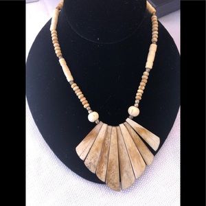 Asymmetric African Ivory Nexklace